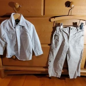 Button up shirt and dress pants Sz 18months